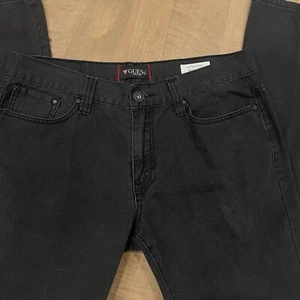 Guess Ultra Slim McCrae Fit Jeans Men’s Mid Dark Washed Black Stretch 34 x 32 - Picture 1 of 19