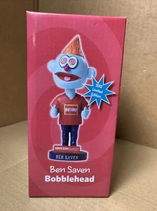 Vtg 2012 Grocery Outlet Market promo Ben Saven Bobblehead 2nd Edition in BOX - Picture 1 of 18