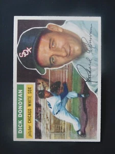 Tarjeta de béisbol 1956 Topps #18 Dick Donovan WB (EX-MT/NM) - Imagen 1 de 2