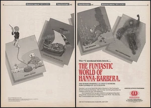 Funtastic World of HANNA-BARBERA - Original 1987 Trade AD / poster _ Jonny Quest - Picture 1 of 4