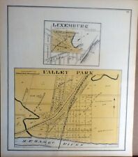 1893 - Map - Cities of Valley Park & Luxemburg, Mo - St. Louis County, Missouri