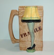 A Christmas Story 3D Leg Lamp And Fragile Crate Mug Vase Stein 7" Tall, TCM