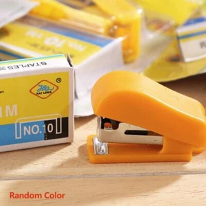 Muticolor Mini Stapler Set For Student Portable Office (Stapler+Staples) X9A7 - Picture 1 of 11