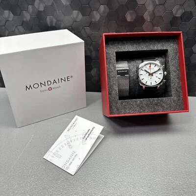 MONDAINE MEN'S MSL.41410.LBV.SET GRAND CUSHION WATCH - Image 1 of 4