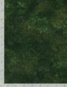 Shimmer Green Gold Fabric By The Yard Christmas Cotton Timeless Treasures - Picture 1 of 1