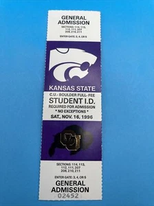 Colorado Buffaloes Vs Kansas State Wildcats Football Ticket Stubs - 5 Different - Picture 1 of 5