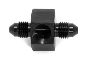 M10x1.0 Sensor Adapter Dash 3 Black Anodized Sensor Connector - Picture 1 of 2