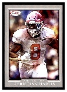 2022 SAGE Artistry #9 CHRISTIAN HARRIS Alabama Crimson Tide ~E9D