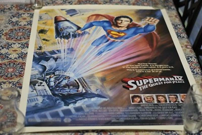 Superman 4: The Quest for Peace Movie POSTER 27 x 40 Christopher Reeve ORIGIONAL - Image 1 of 4