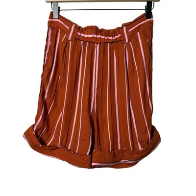 Stine Goya Ava Striped Silk Blend Shorts Size XS - Image 1 of 4