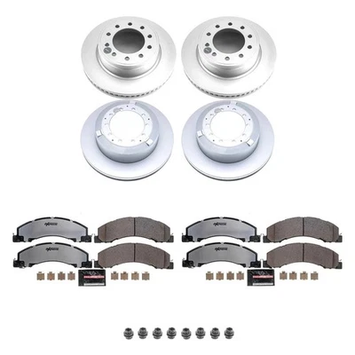 For Ram 4500 13-24 PowerStop Z36 Evolution Geomet Plain Front & Rear Brake Kit Foto 1 de 4