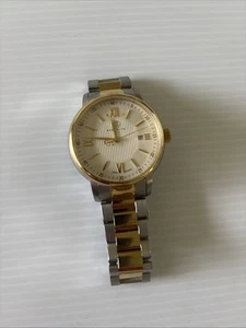 Brooklyn Watch Co. Gold Silver White Dial Swiss Quartz Men's Watch - Picture 1 of 11