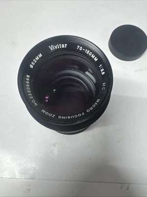 Vivitar 70-150mm Lens 3.8, Macro Focusing Zoom, 52mm  - Image 1 of 3
