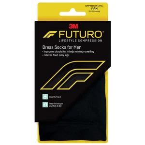 Dress Socks for Men, Medium, Black, Firm (20-30 mm/Hg) - Bild 1 von 9