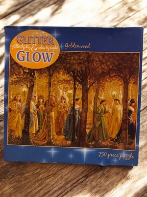 Goldenwood Glitter & Glow Renaissance Ladies 750 Piece Jigsaw Puzzle New Ceaco - Image 1 of 4