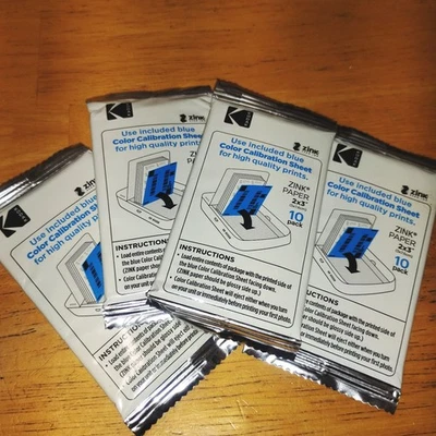 Kodak 2x3” Premium Zink Photo Paper 40 Sheets Sticky-Backed Photo Stickers 4x 10 - Image 1 of 4