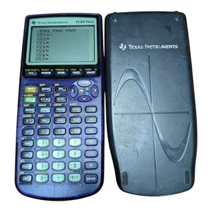 Texas Instruments TI-83 Plus calcolatrice grafica con cover testata funzionante viola - Foto 1 di 6
