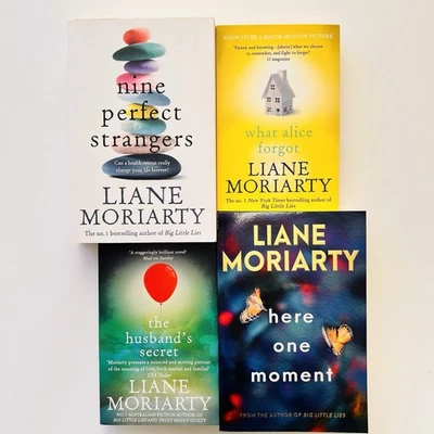 Liane Moriarty 4 Book Bundle - Alice Forgot + husbands Secret + Nine + Here 1 Mo - Image 1 of 4
