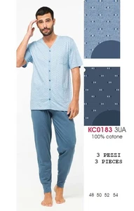 Pigiama uomo 3 PEZZI in jersey di cotone Karelpiu' KC0183 - Imagen 1 de 1