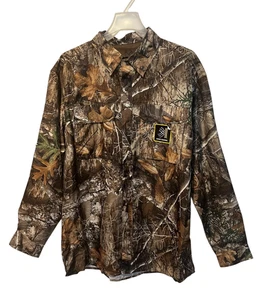 Realtree Mens Camo Hunting Guide Shirt - Medium Long Sleeve Button Front NWT RT3 - Picture 1 of 5