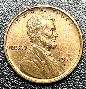1915-S 1C Lincoln Cent Auswahl volle Fliege & Bart unzirkuliert - Bild 1 von 2