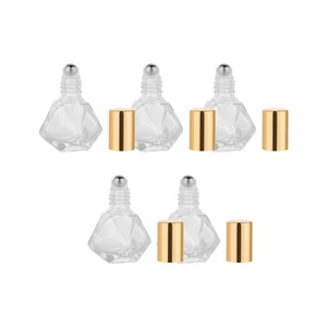 5 Pcs Roller Bottles Empty on Essential Oil Travel Perfume Cosmetics Container - Imagen 1 de 12