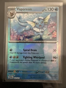 Vaporeon (Poke Ball Pattern) 022/131 Sv: Prismatic Evolutions Holo NM - Picture 1 of 2
