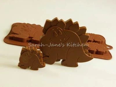 SARAH-JANE'S KITCHEN 4+1 stampo cioccolato silicone dinosauro resina cera scioglie matite artigianato stampo caramelle