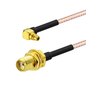 Antenna Extension Cable SMA female to MMCX male RA RF Jumper pigtail RG316 20cm - Picture 1 of 5