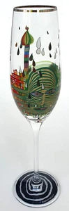 Hundertwasser Sektglas Champagnerflöte "Green Power" ars mundi 2007 - Bild 1 von 3