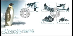 NEW ZEALAND 2007 ROSS DEPENDENCY '50th TRANS-ANTARCTIC' FDC (UHM) - Picture 1 of 1