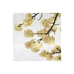 Stampa su Tela su Carta Poster o Quadro Bennett Kate Gold Blossoms on White II - Picture 1 of 2