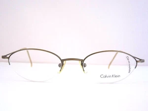 CALVIN KLEIN 161 504 Women's Semi Rimless Eyeglass Frames Made in Japan NOS - Picture 1 of 3