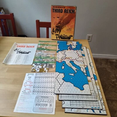 Juego vintage 1974 Rise and Decline of the Third Reich de Avalon Hill Foto 1 de 4
