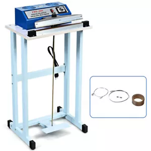 12" Foot Pedal Impulse Sealer Heat Seal Plastic Bag Sealing Machine w/ Cutter - Picture 1 of 10