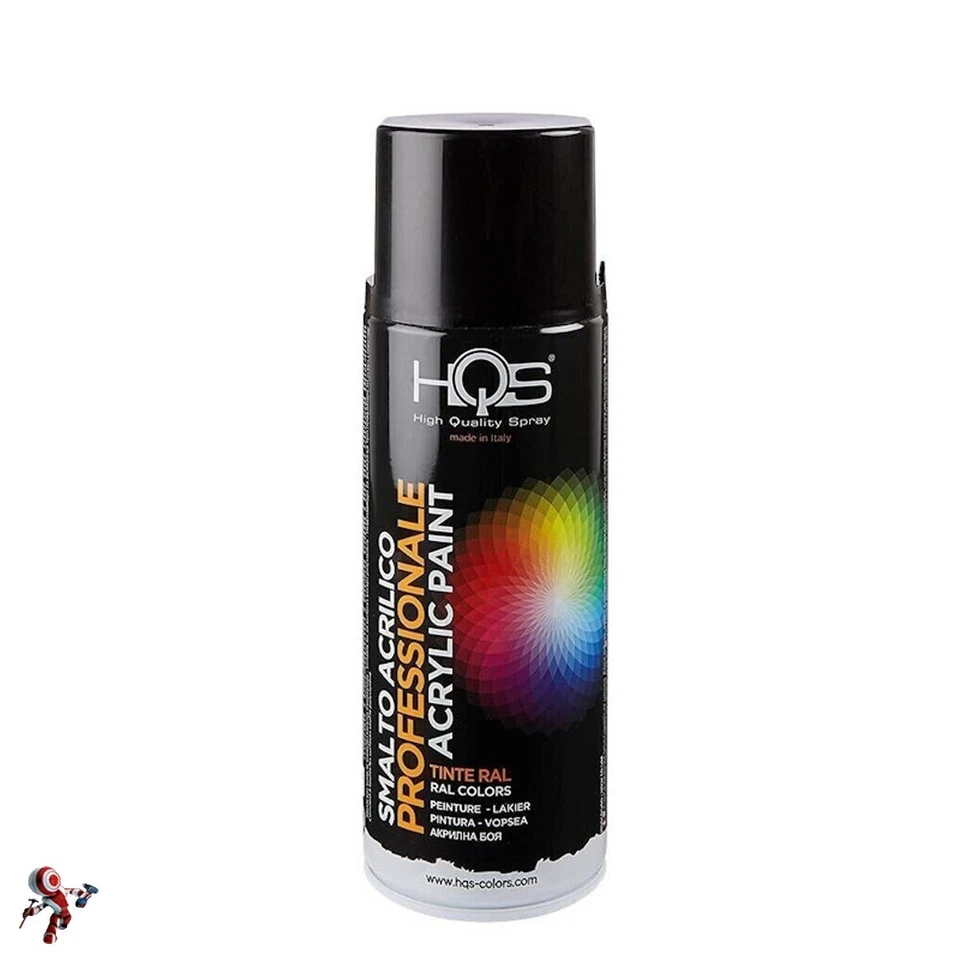 Vernice Spray HQS Smalto Acrilico Arancio Puro RAL 2004 400 ml per Auto