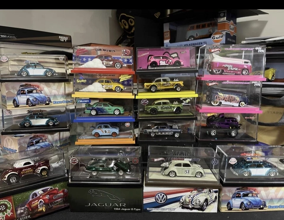 "NOT INCLUDE CAR" HOT WHEELS 1:64 DIECAST MODEL CUSTOM MADE ACRYLIC DISPLAY CASE - Image 1 of 1