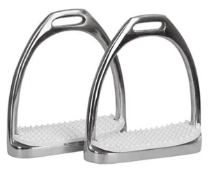 Covalliero Kerbl Steigbügel Edelstahl Trittfläche 12 cm - Picture 1 of 2