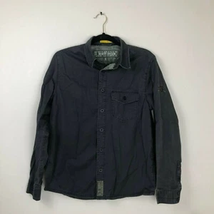 Camisa The Big Red 1 US Army 1st Infantry Division Azul Gris Manga Larga Talla S - Imagen 1 de 6