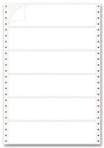 9521 Pinfed Typing Strip Labels 2" 7 x 5" QTY 1,000 - Picture 1 of 1