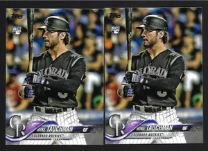 2018 TOPPS UPDATE MIKE TAUCHMAN 2 CARD ROOKIE LOT - Bild 1 von 1
