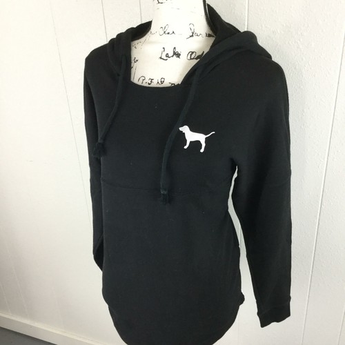 UNDERCOVER Maglione grafico Victoria's Secret nero felpa con cappuccio donna taglia XS