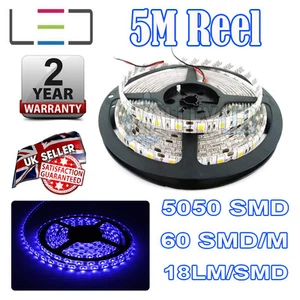 5m 24v Blue LED Strip Light Motorhome Caravan Outdoor Lighting Bright - Picture 1 of 6