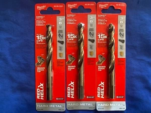 3 Stück Milwaukee Bohrer 2/8" Red Helix 48-89-2321 - Bild 1 von 4