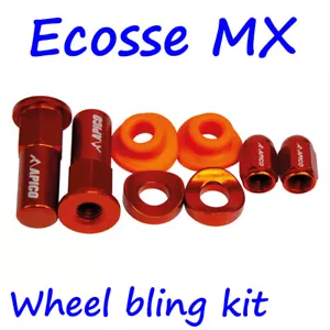 KTM SX85 APICO Kit Ruota Blocco Cerchi Arancione Blocchi Dadi Polvere - Foto 1 di 1