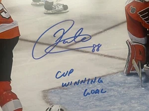 Patrick Kane Chicago Blackhawks 2010  SC  20x24  GWG SIGNED w/Inscription BAS - Picture 1 of 3