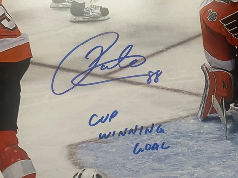 Patrick Kane Chicago Blackhawks 2010  SC  20x24  GWG SIGNED w/Inscription BAS Cover
