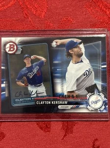 Clayton Kershaw - 2017 Topps Bowman - #Bowman-2 - Then & Now - Dodgers  - Bild 1 von 6