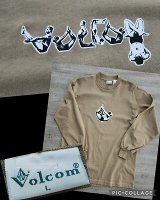 Vintage 90s NOS Volcom Longsleeve Graphic T-shirt Sz L Made In USA Skate Swim  - Image 1 of 4