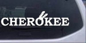 Cherokee Indian Car or Truck Window Laptop Sticker Blanco 10X2.2 - Imagen 1 de 1